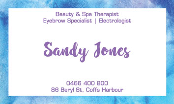 Exclusive Beauty 86 Appointment Card