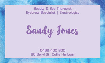 Exclusive Beauty 86 Appointment Card