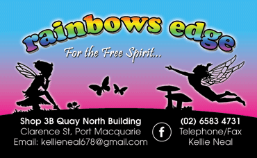 Rainbows Edge Business Card by PortCards.com.au